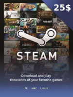 Steam Gift Card 25 USD - Steam Key - United States